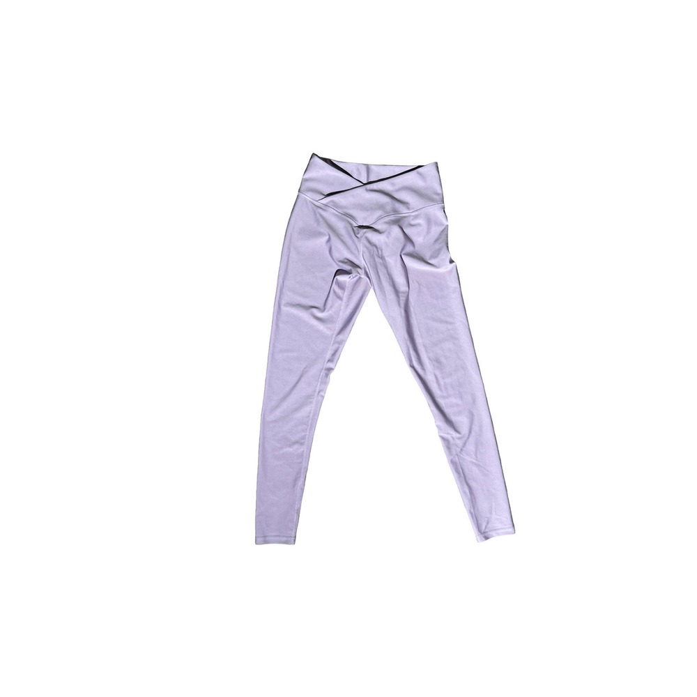Obsession Shapewear Lavender Scrunch Butt Crossover Leggings Purple Size M